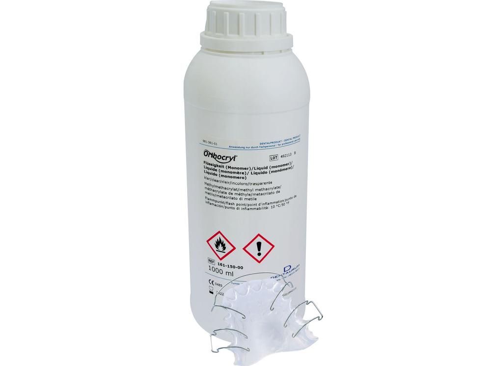 Orthocryl® vloeistof (monomeer), helder-transparant, 1.000 ml