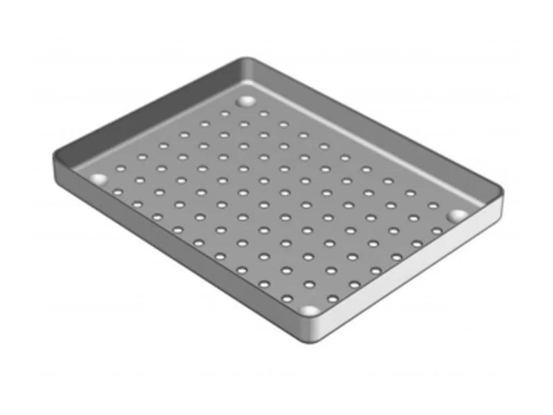 Tray aluminium perfor. 18x14cm