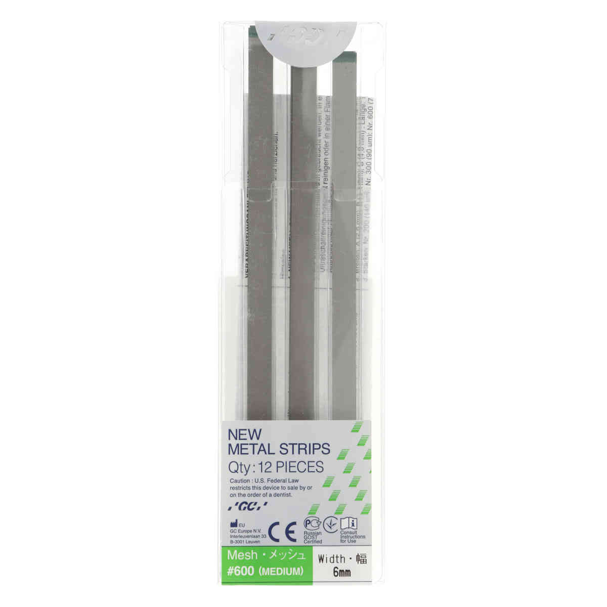 GC New Metal Strips #600 6mm - moyen (vert)