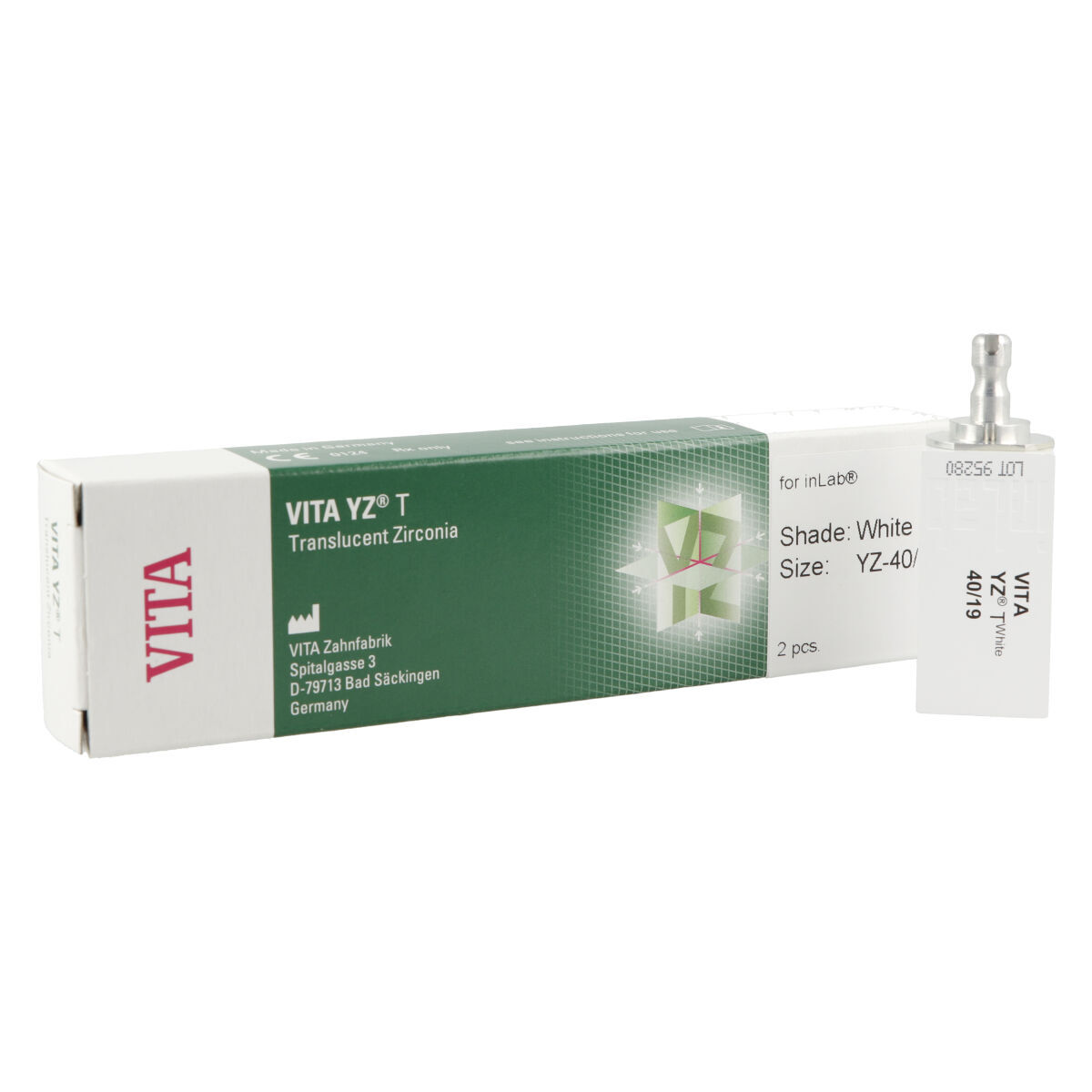 VITA® YZ Twhite pour inLab YZ-40/19