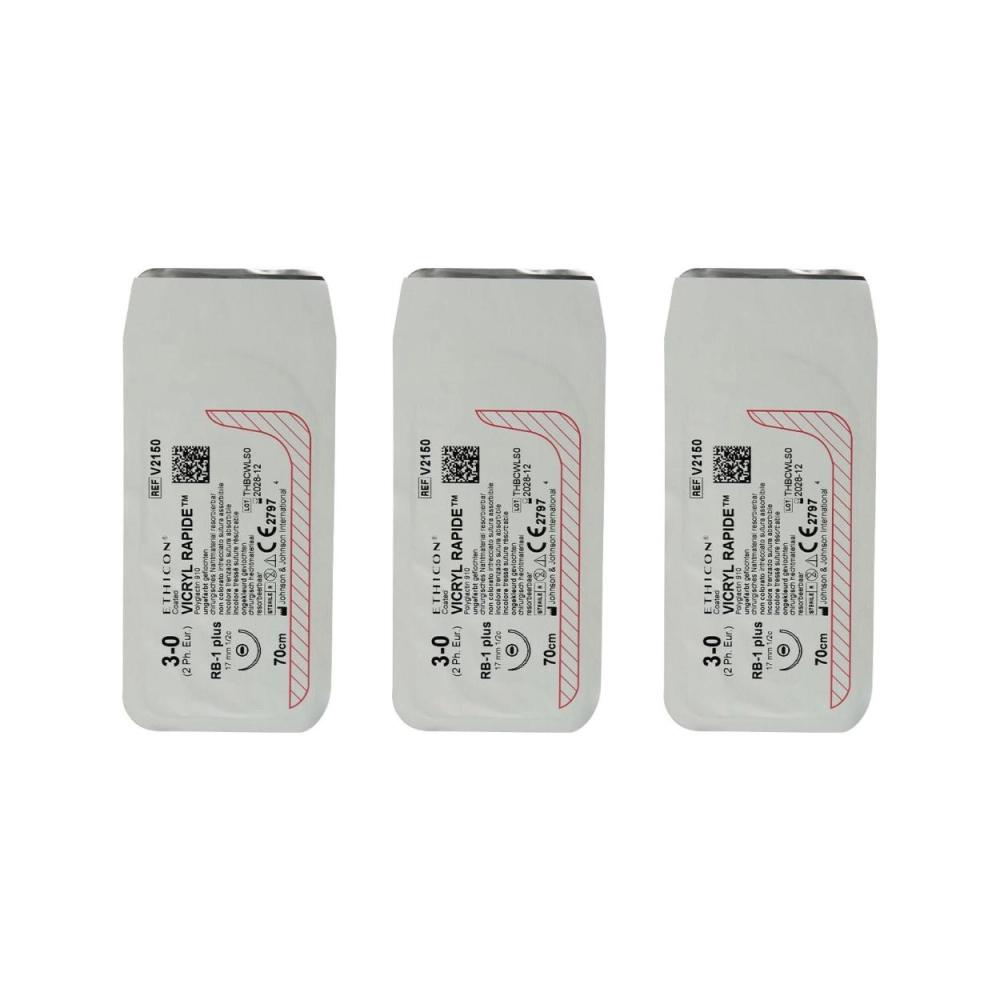 Vicryl Rapide 3-0 RB-1 plus V2150G 17mm ronde