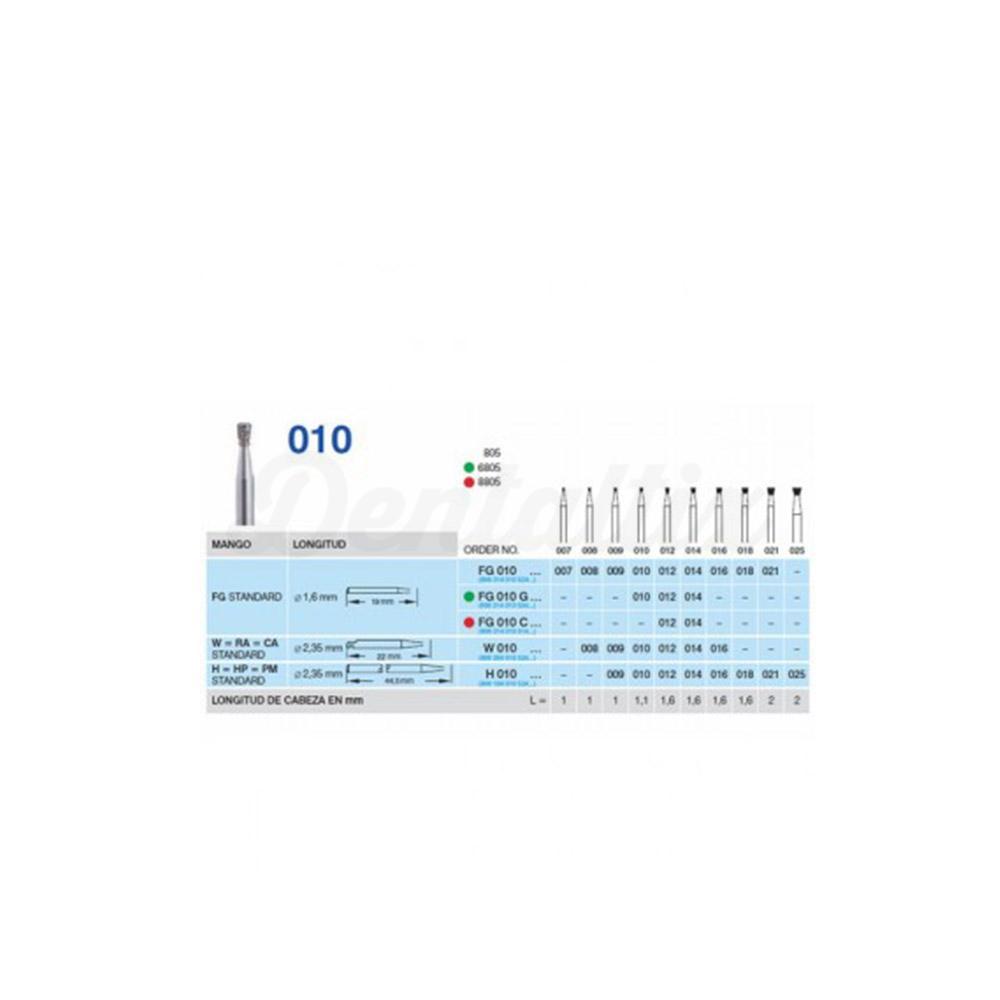 Fraise diamantée 805 pour PM en forme de cône inversé (5 pcs.)