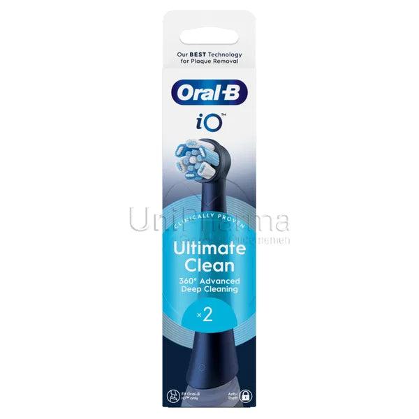 Oral-B iO™ Ultimate Clean brossettes de rechange noires (2 pcs)