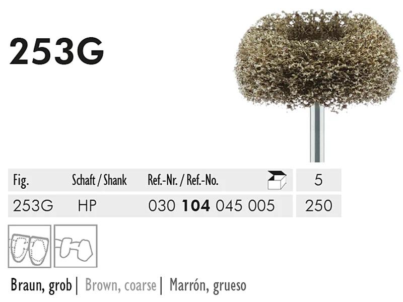 253 G HP 250 polijstborstel (brown, coarse)
