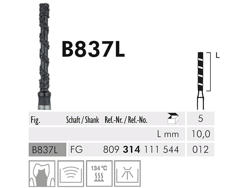 B 837 L FG 012 Black Cobra instrument diamanté