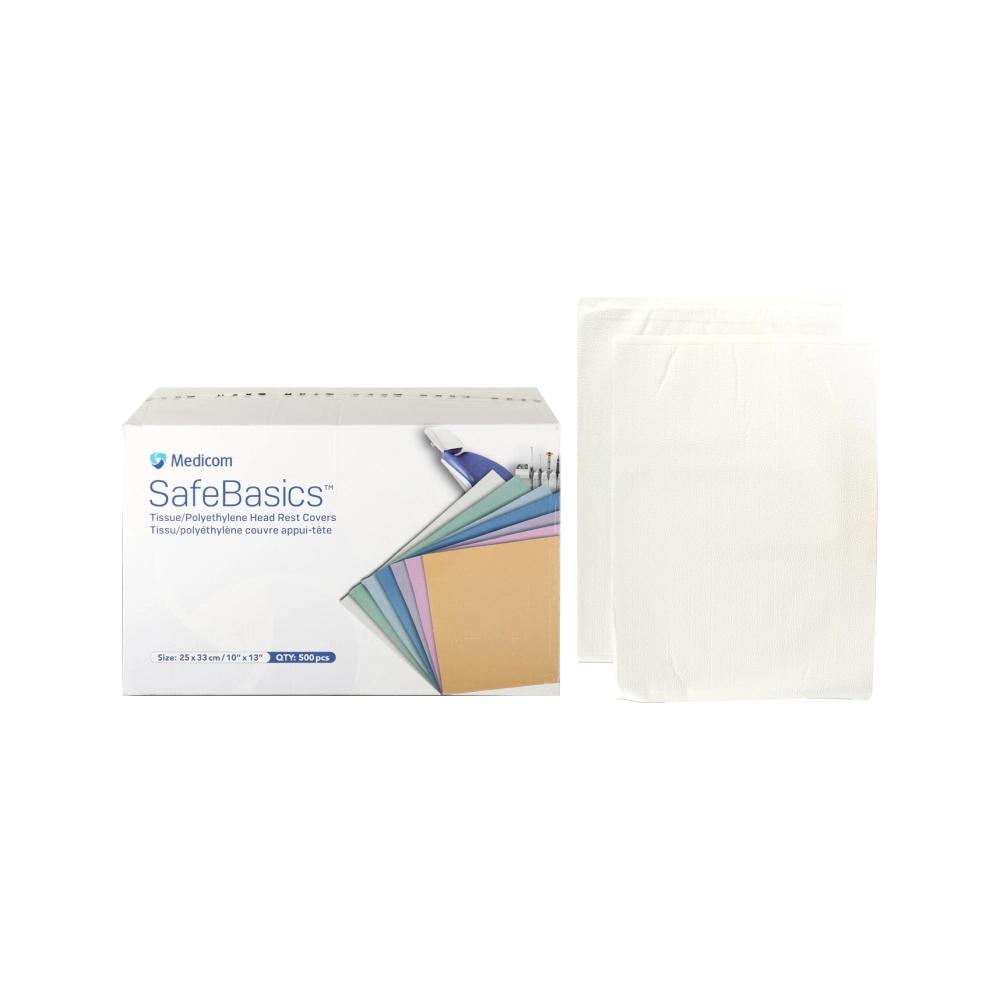 Medicom SafeBasics protection têtière 25x33 cm blanc 500 pcs