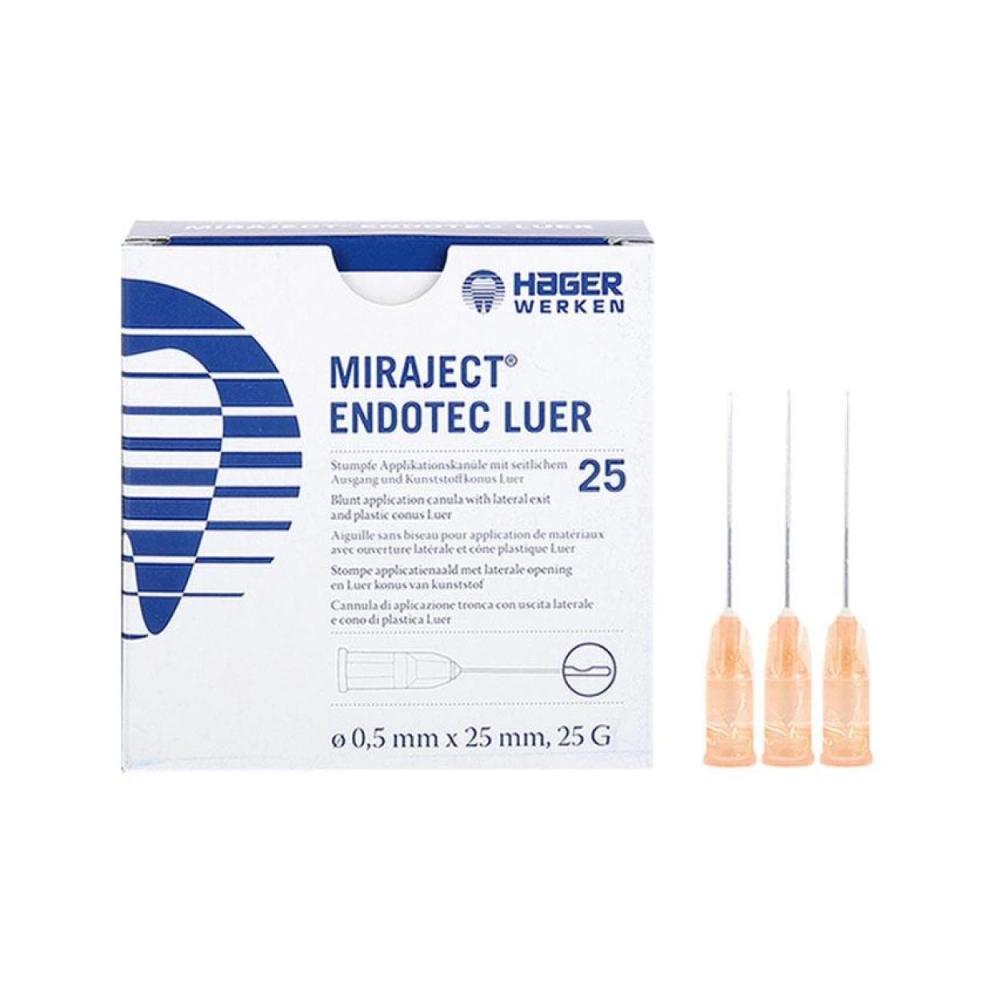 Miraject® Endotec Luer spoelnaalden 25G Ø0,5x25mm (rood)