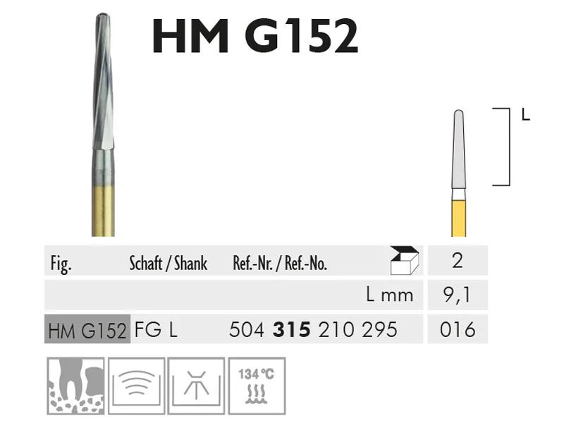 HM G 152 FG L 016 fraise en carbure de tungstène