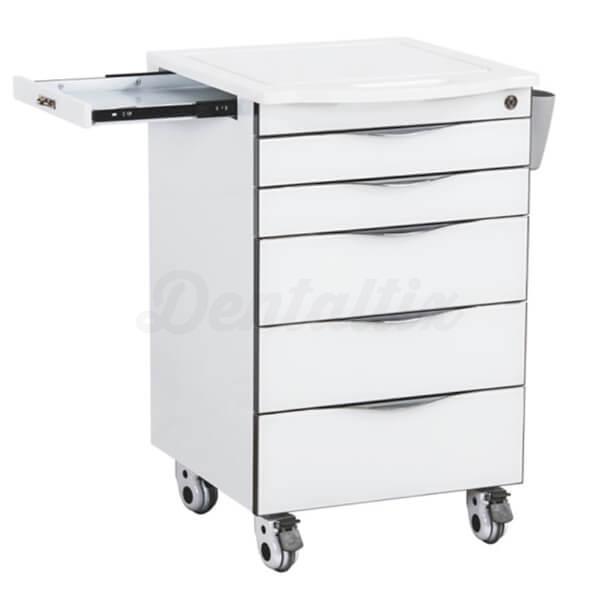 Tandartspraktijktrolley met zijblad