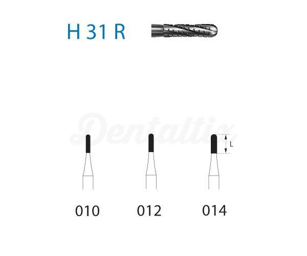 Fraise H31R.314. Cylindrique Arrondie FG (5 unités)