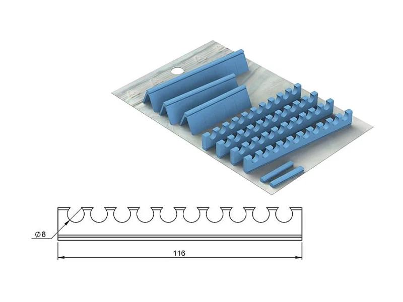 Réassorts silicones pour Easy Tray 28x18 - 20 instruments + patin plat