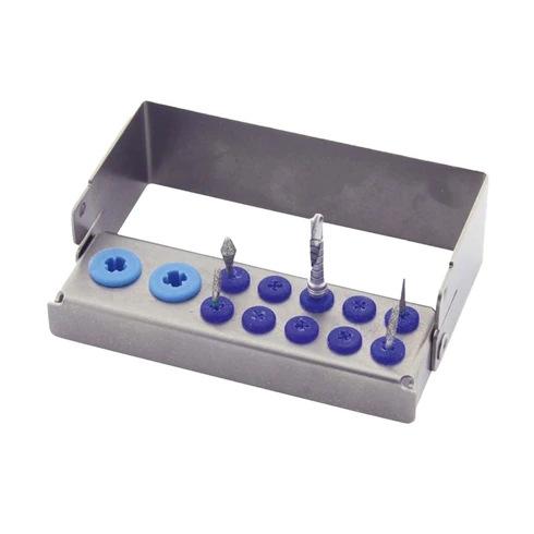 Porte-Fraises Plug'in Mixte Bleu (10 Fraises + 2 Inserts)