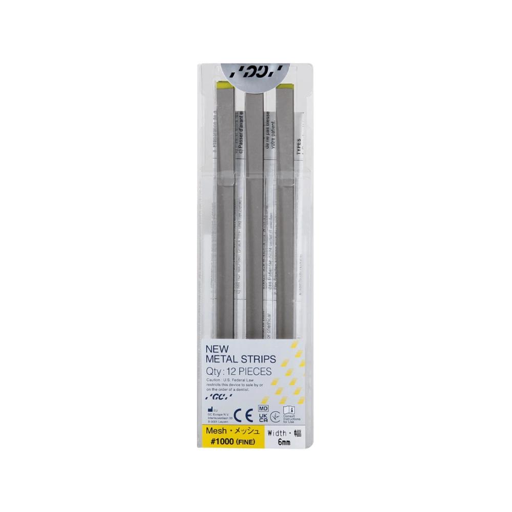 G.C. New métal strips fine/jaune 6 mm