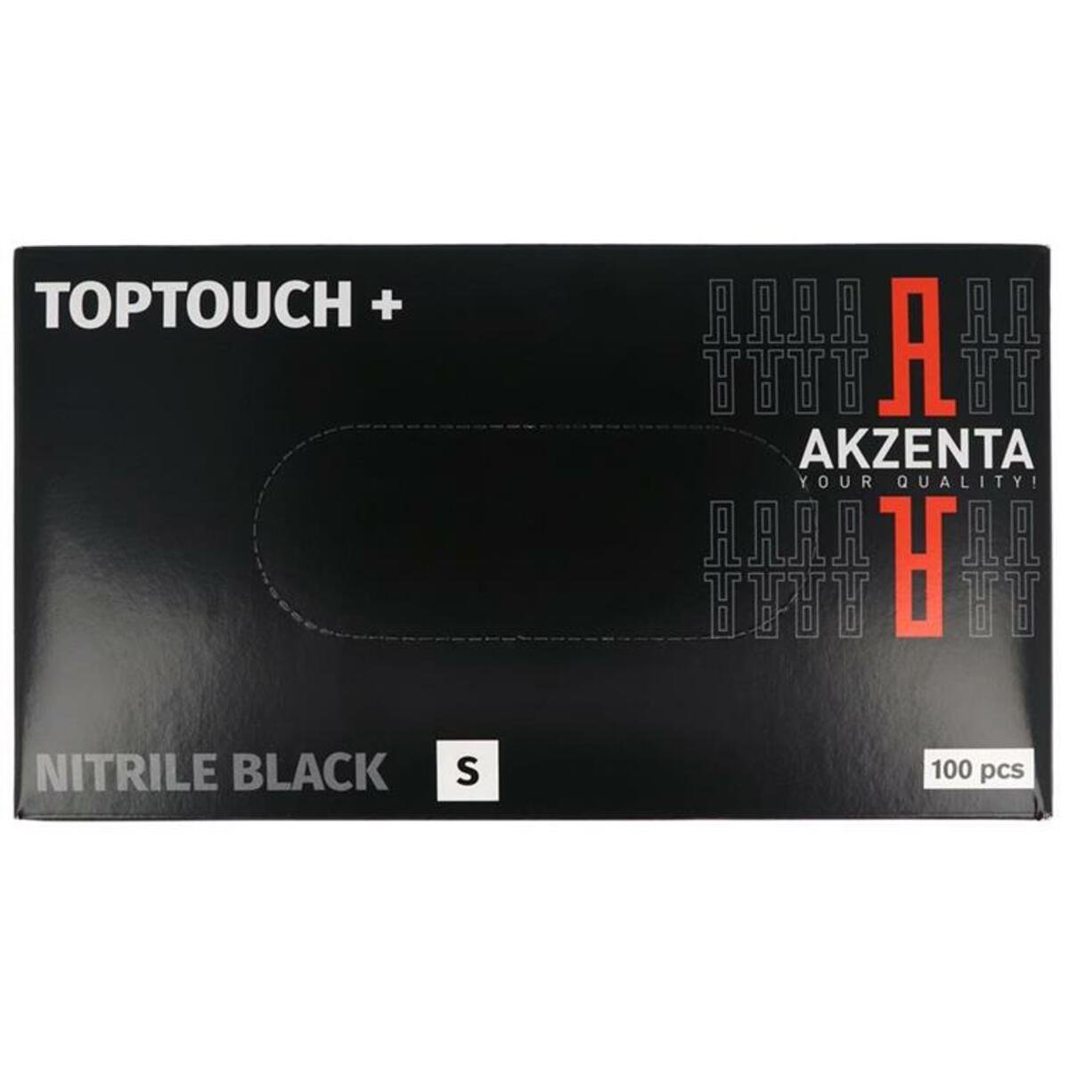 Top Touch Plus Nitrile Ultrasoft gants Black - S