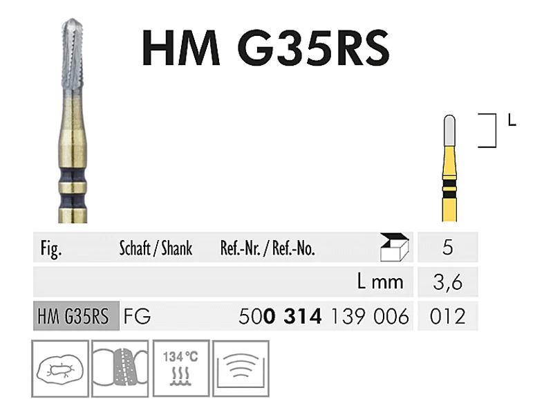 HM G 35 RS FG 012 fraise en carbure de tungstène
