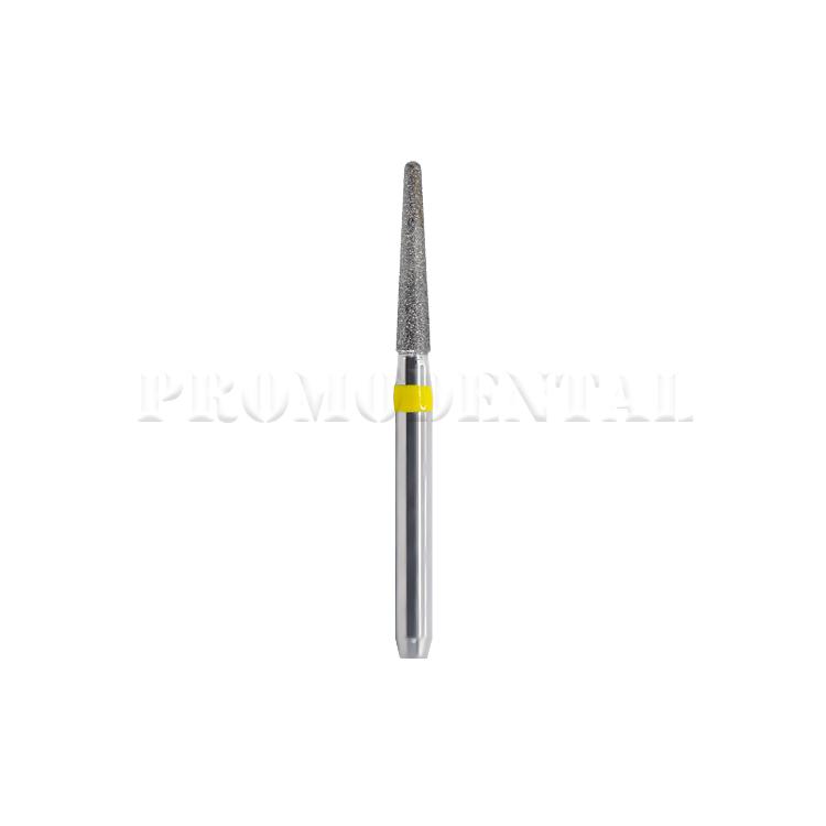 Fraise diamantée cône à bout ronde extra fine (jaune)