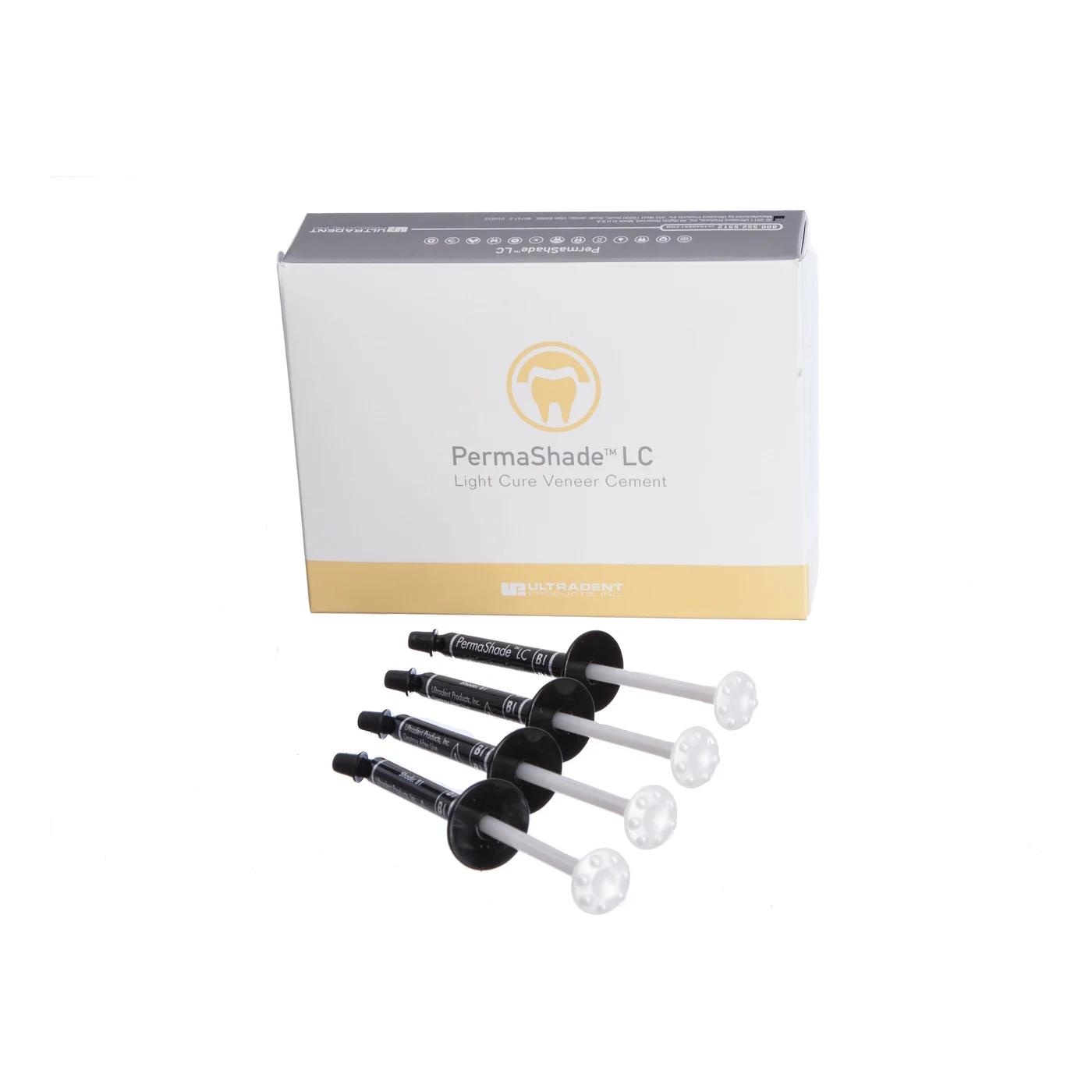PermaShade LC : Ciment résine définitif (4 seringues x 0,5 ml)