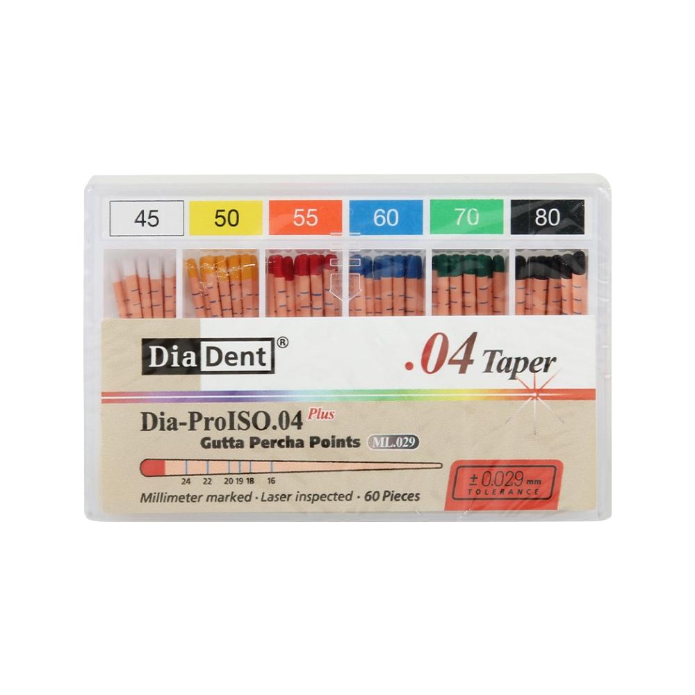 Dia-ProISO Plus Pointes de Gutta Percha .04 assortiment