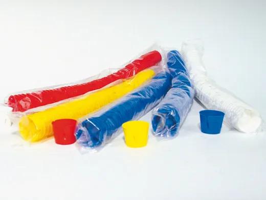 Dappenglaasjes Disposable Gekleurd 250stk
