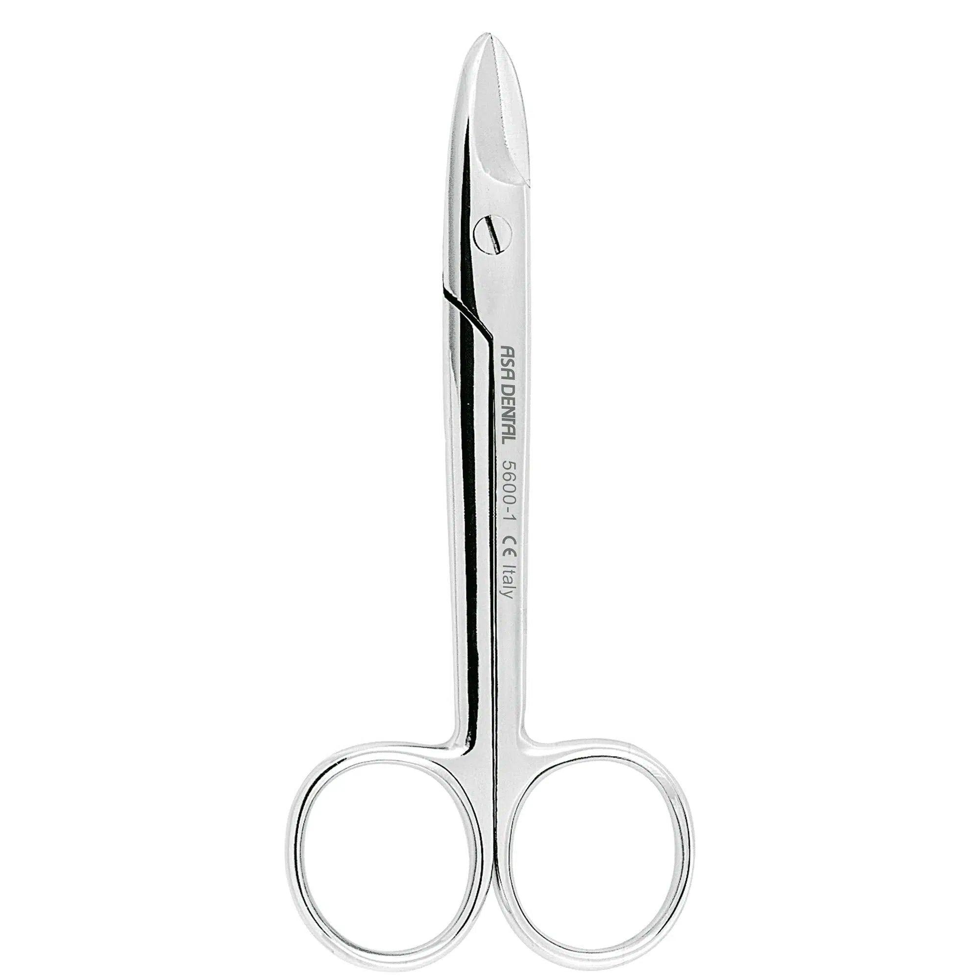 Asa Dental Kronenschaar / Crown scissor Gekarteld Recht (10,5 cm)