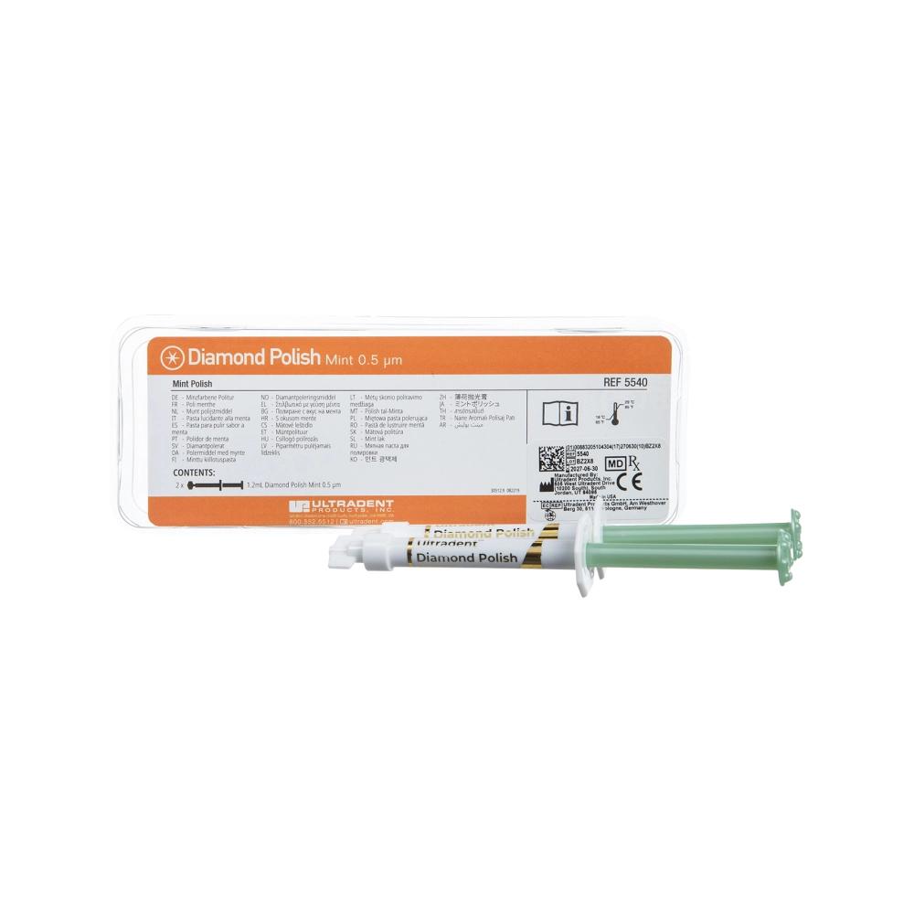 Ultradent Diamond Polish Mint 0,5 µm seringue 2x 1,2 ml