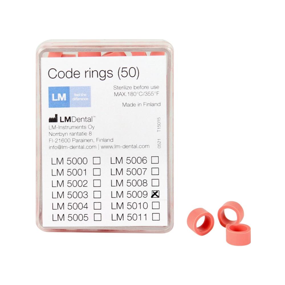LM-Dental Bagues de codification rose 50 pcs
