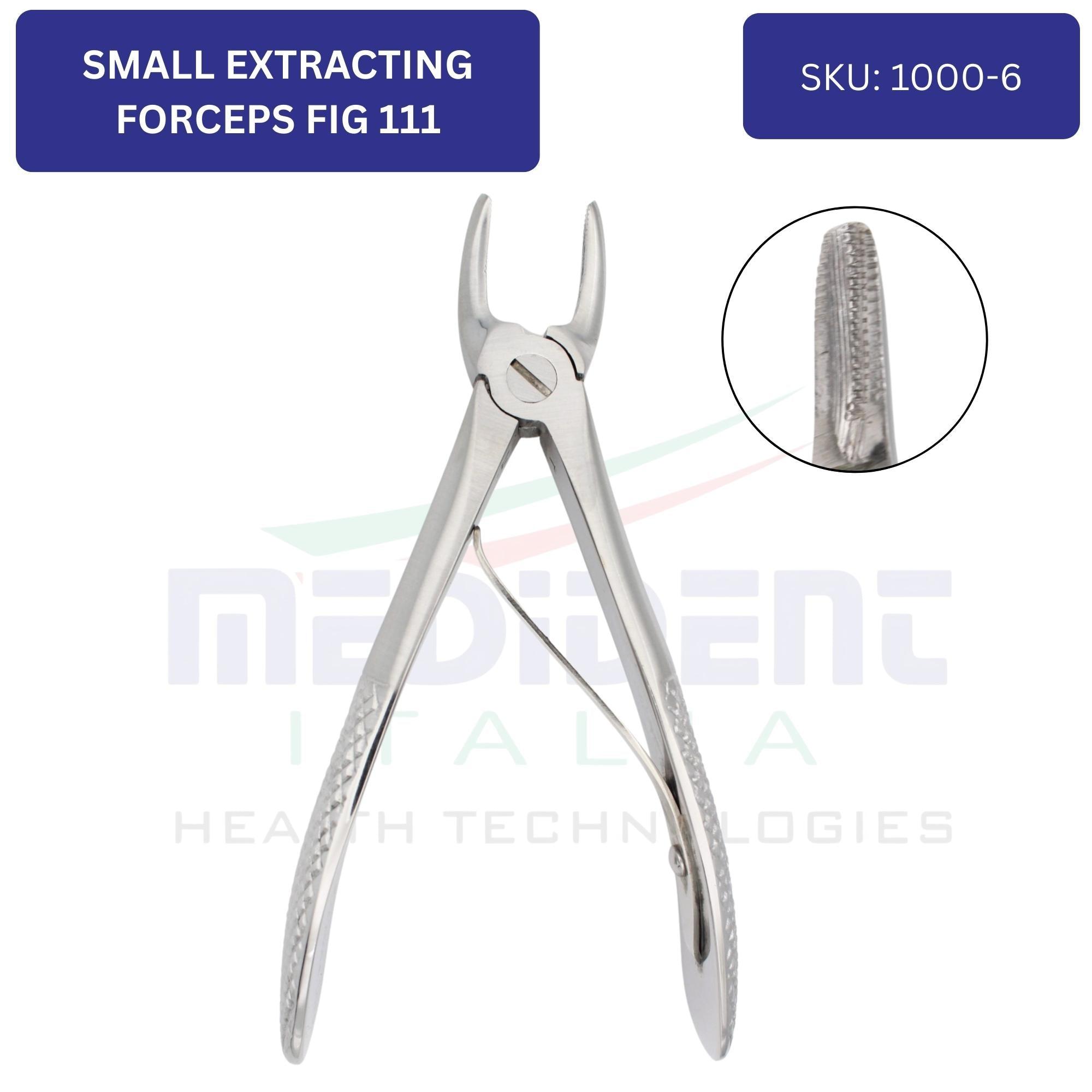 Kleine extractietang bovenste premolaren Fig 111 ref. 1000-6