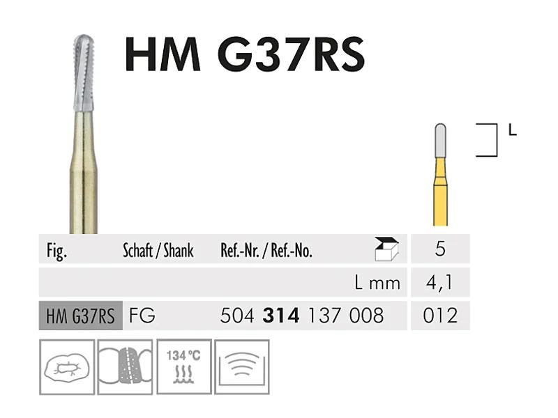 HM G 37 RS FG 012 fraise en carbure de tungstène