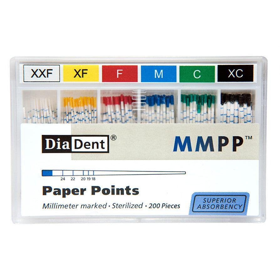 Pointes papier DiaDent graduées, pointes accessoires
