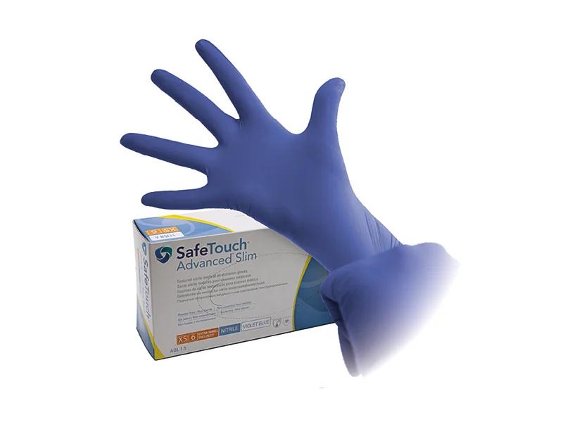 Safetouch Advanced Slim gant nitril blue
