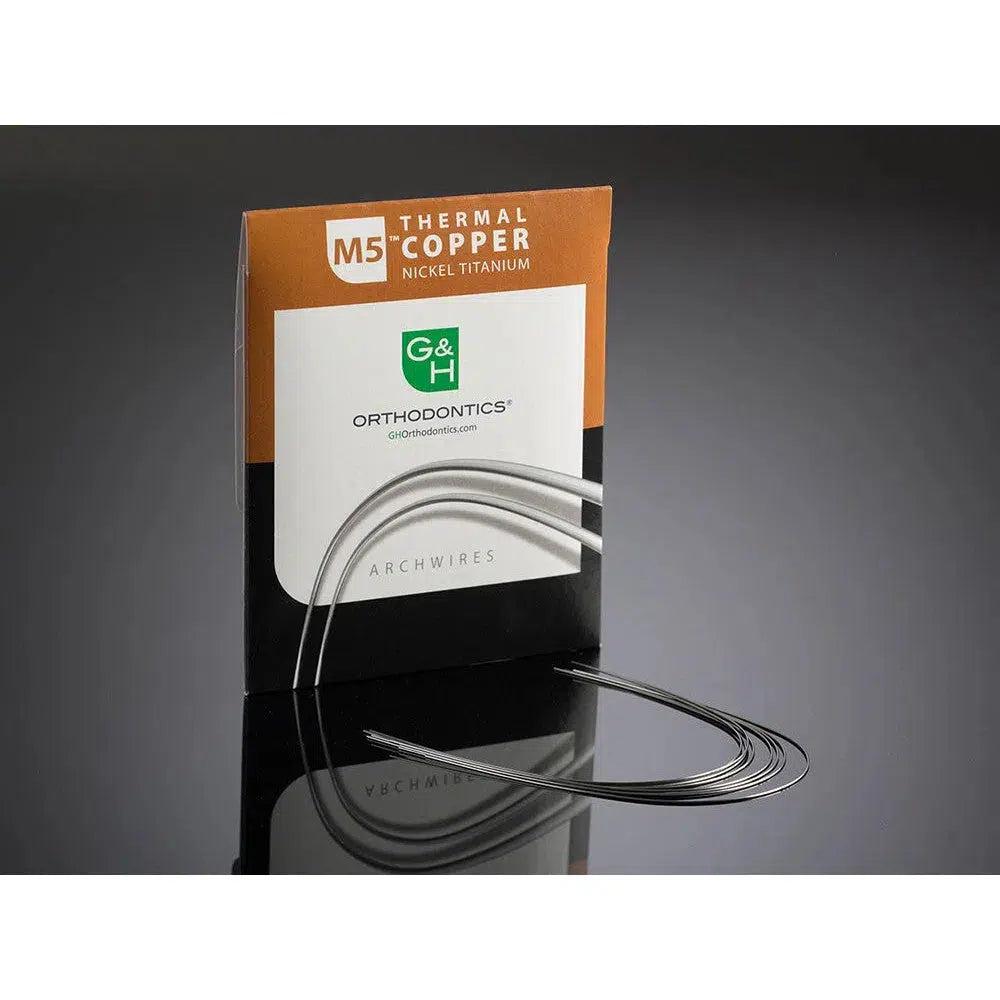 Arc orthodontique G&H M5 Thermal Copper NiTi .016"x.025" mandibulaire