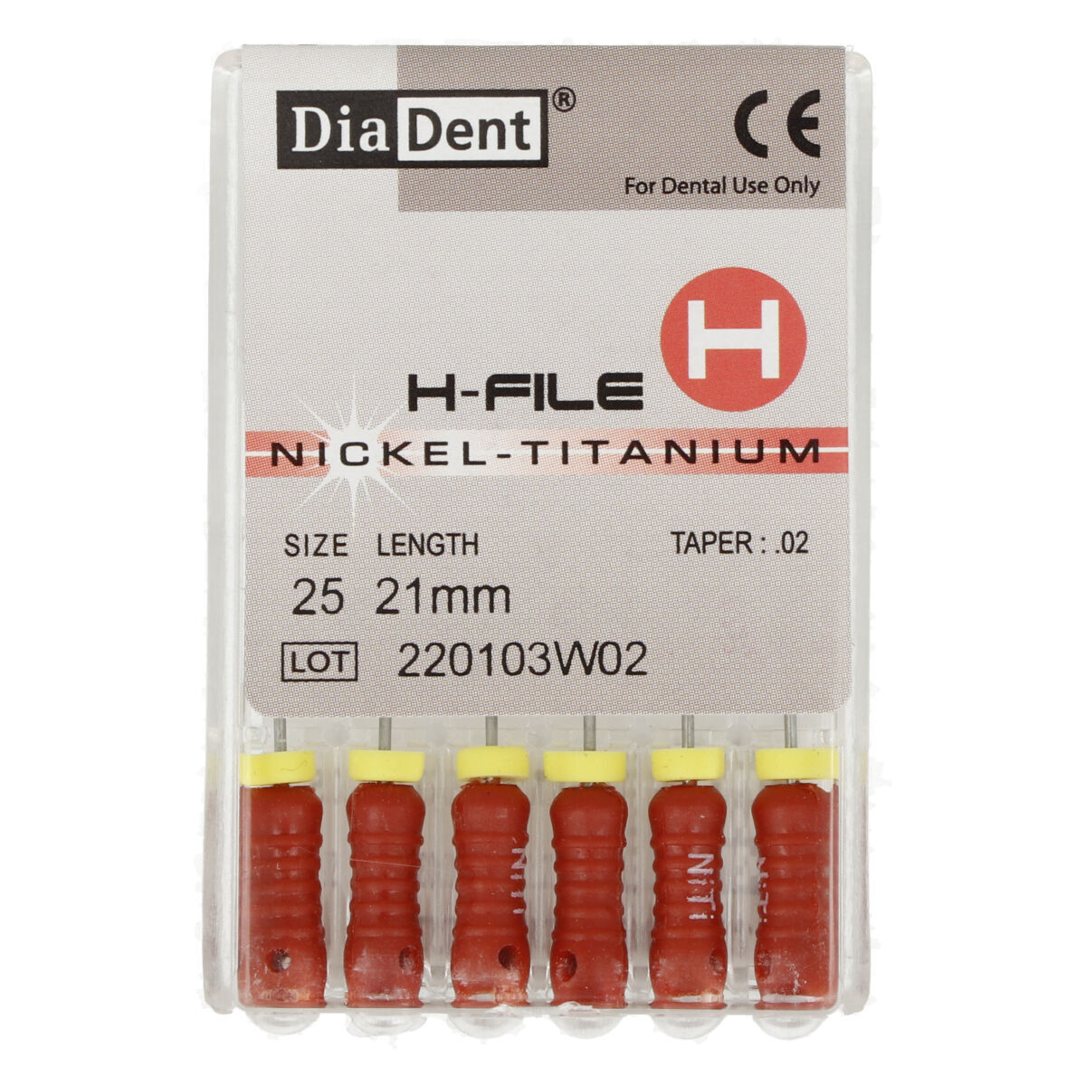 DiaDent NiTi Limes-H .02 / 21mm - ISO 35