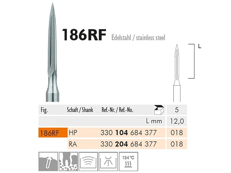 186 RF instrument en acier chirurgical