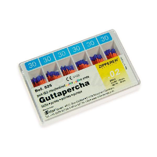Pointes de gutta-percha standardisées (120 pcs)