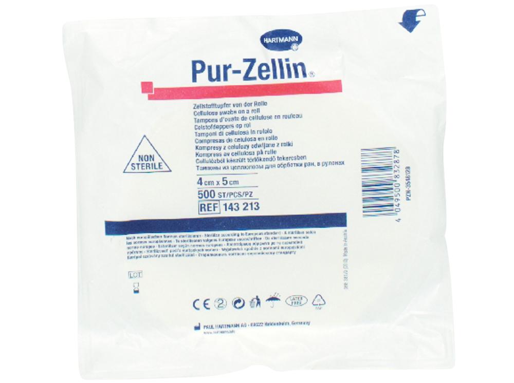 Pur-Zellin® tampons absorbants en cellulose en rouleau 4x5cm - non-stérile