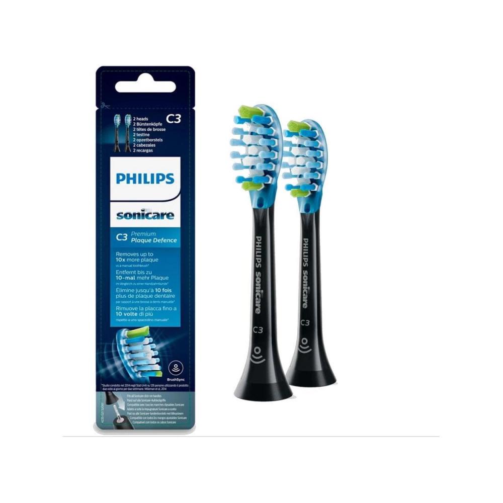 Philips Sonicare C3 Premium Plaque Defence opzetborstels zwart 4 stuks