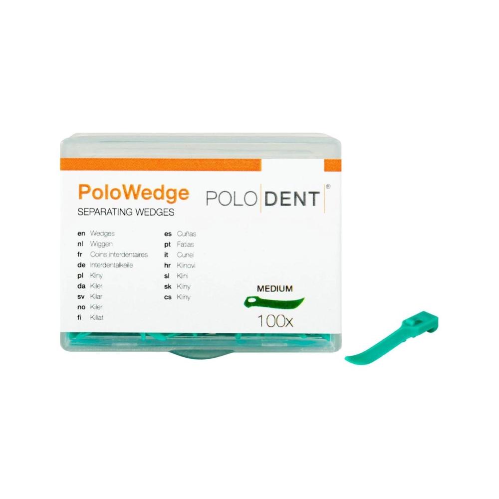 PoloDent PoloWedge medium groen 100 stuks