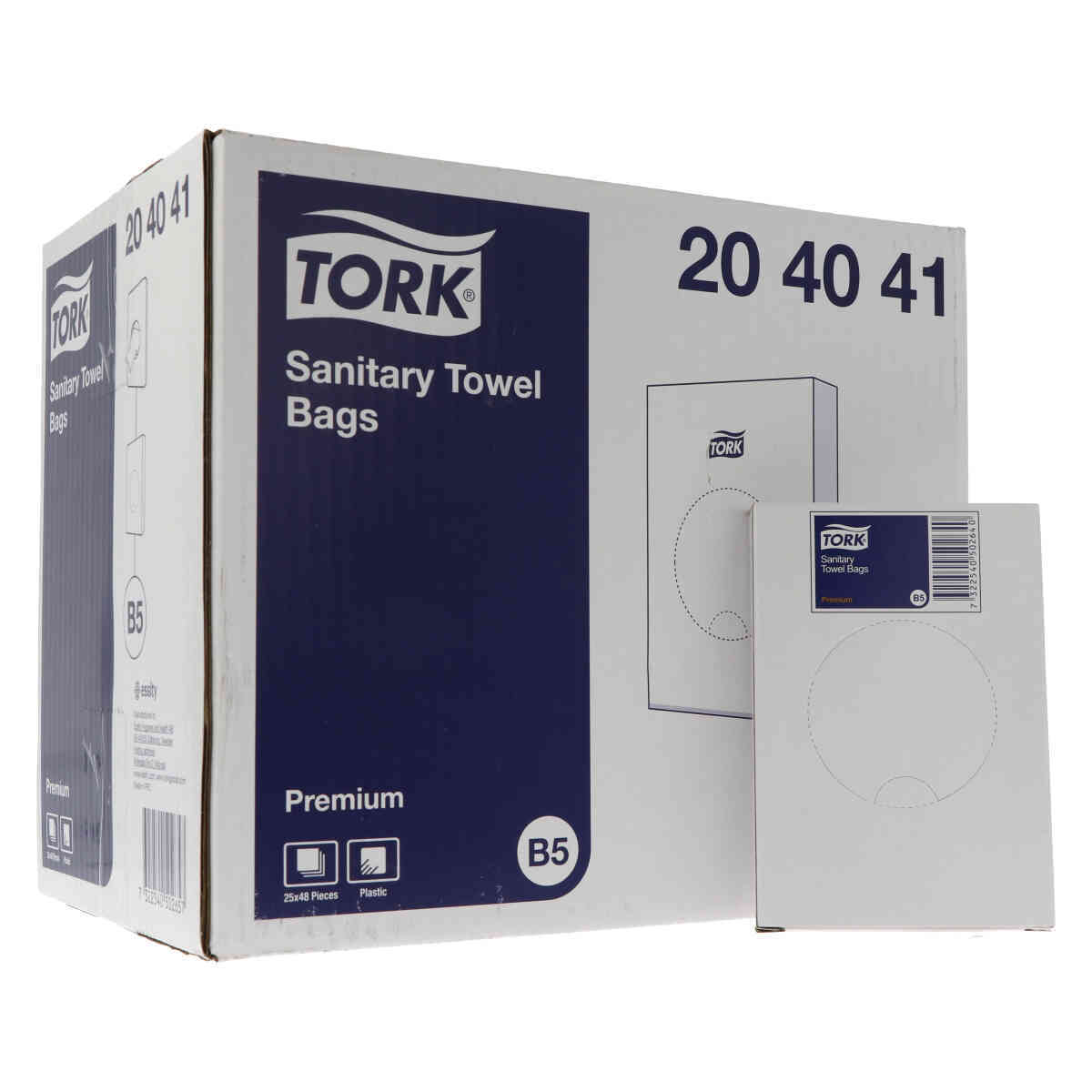 Tork® Hygiënezakjes Wit Plastic 1200st