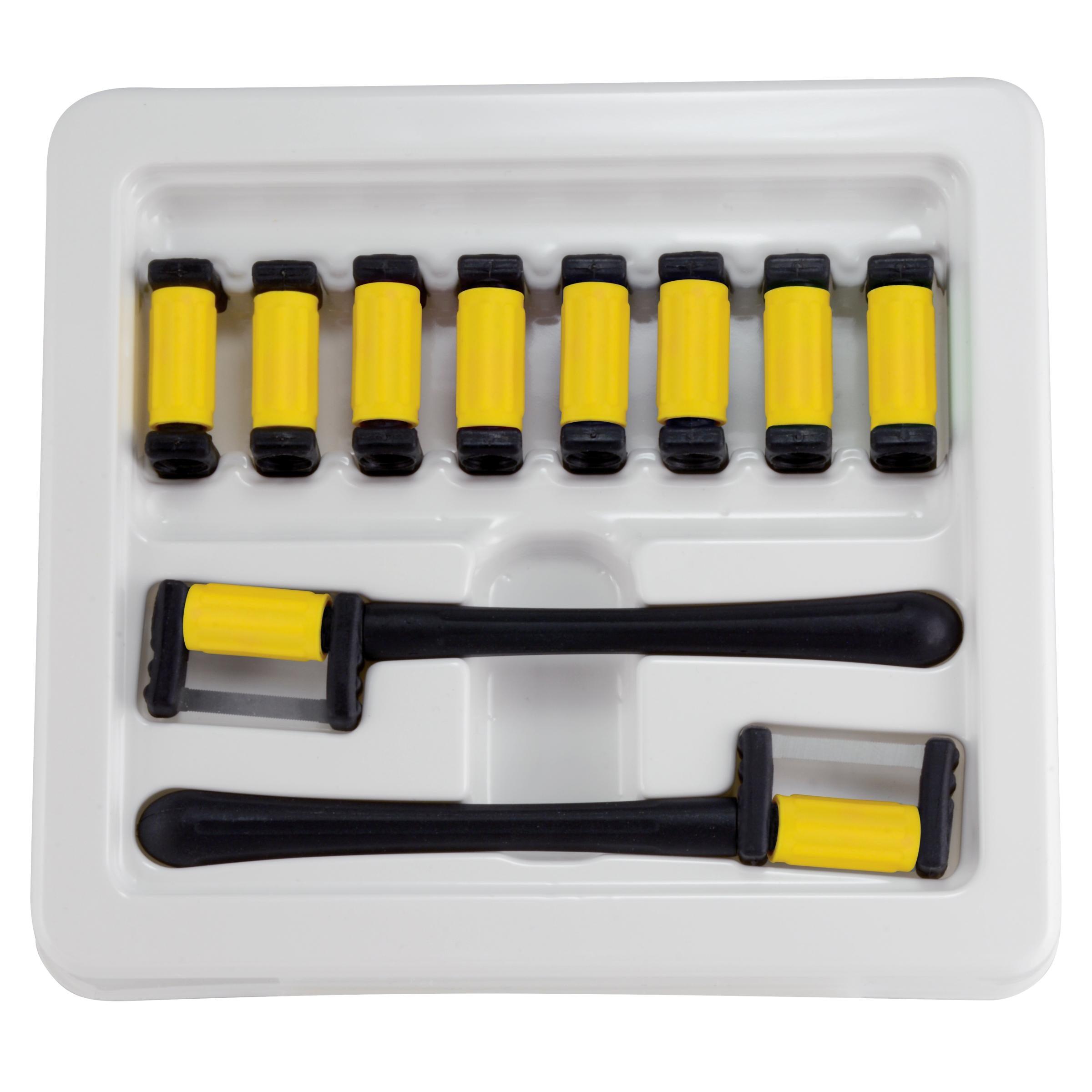 FitStrip™ 0,08 mm sous-gingival simple face grain super fin + 2 manches (10 pcs)