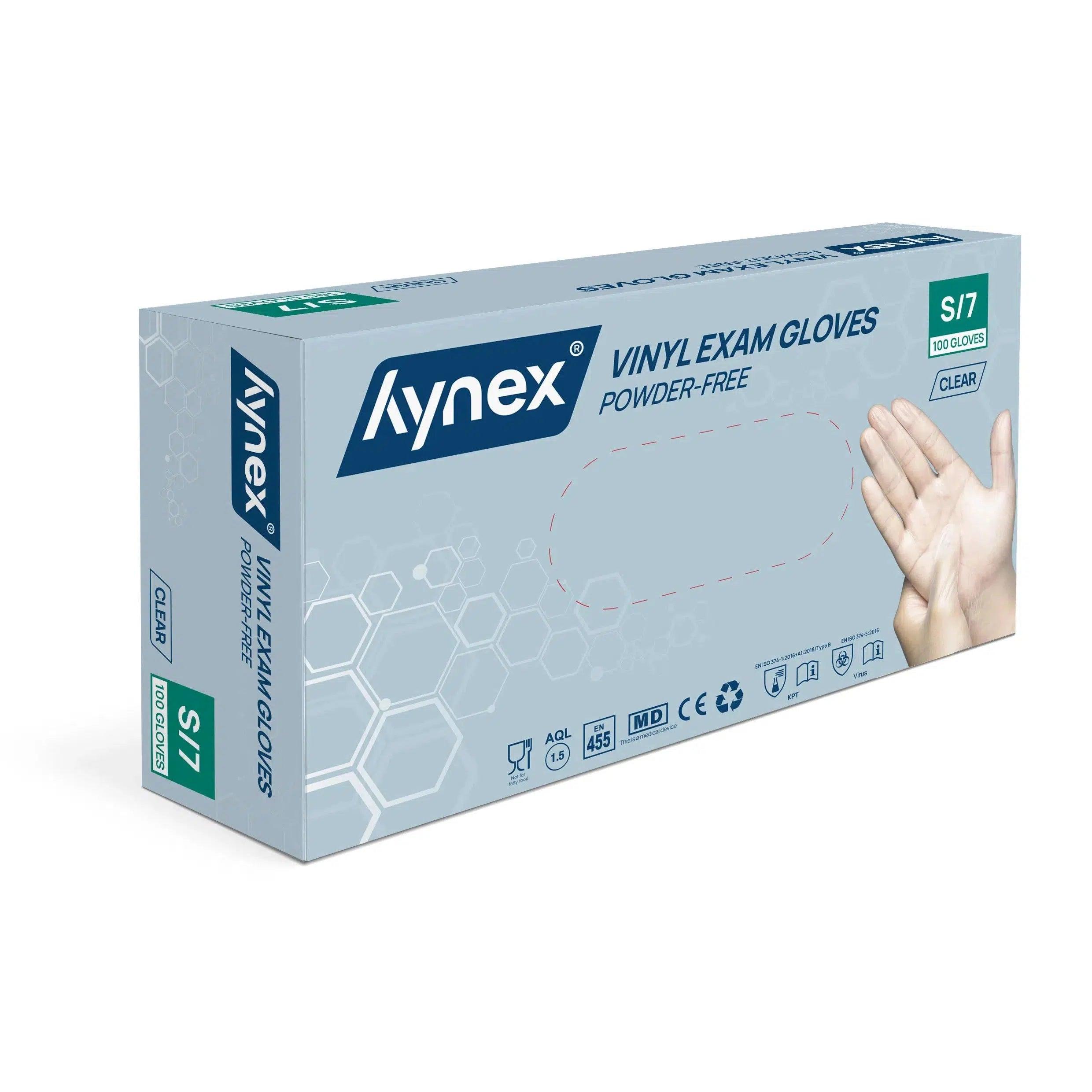 Gants vinyle INTCO non poudrés transparents 4,5 g (100 pcs)