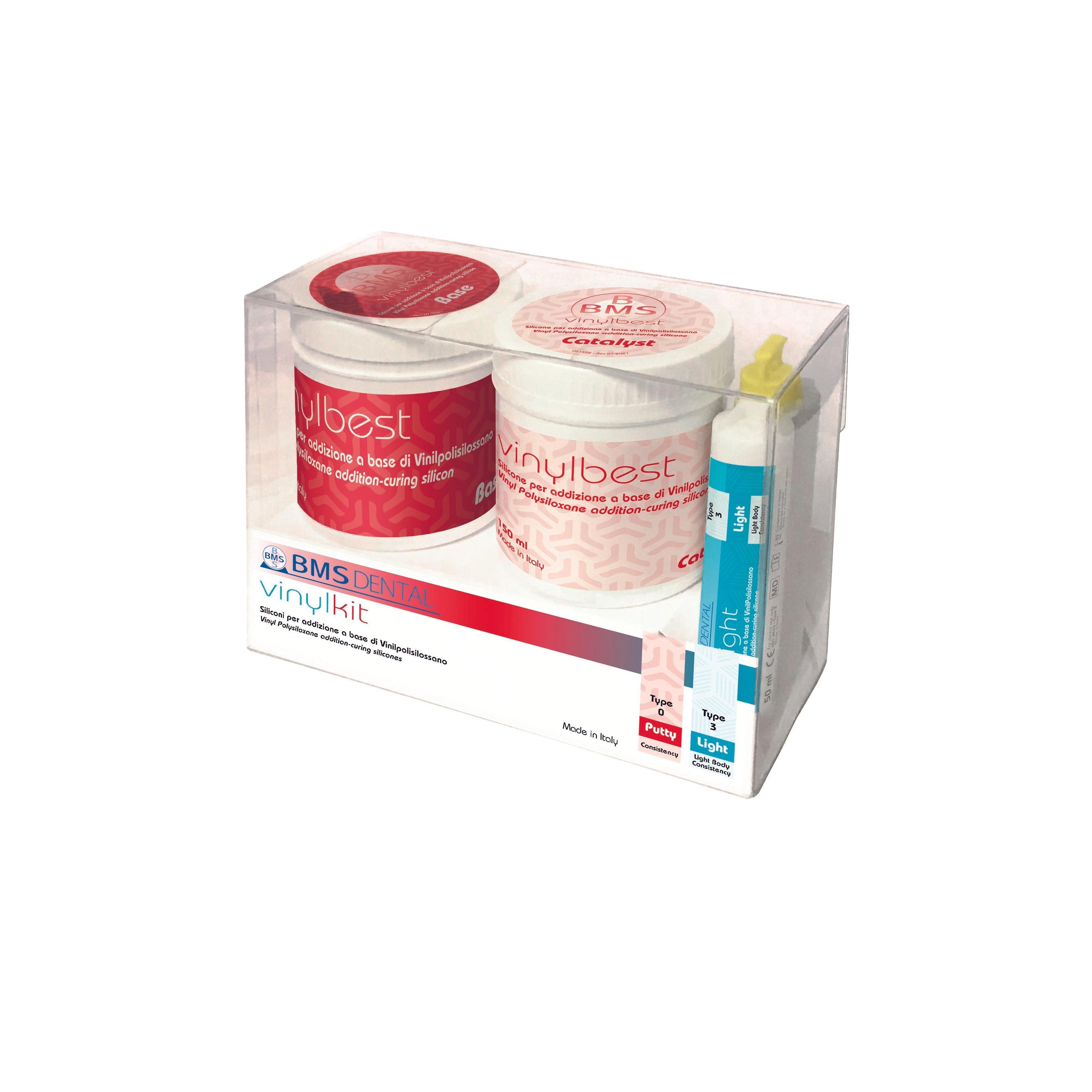 BMS VINYLKIT set d'empreinte silicone A complet avec VINYLBEST et VINYLIGHT