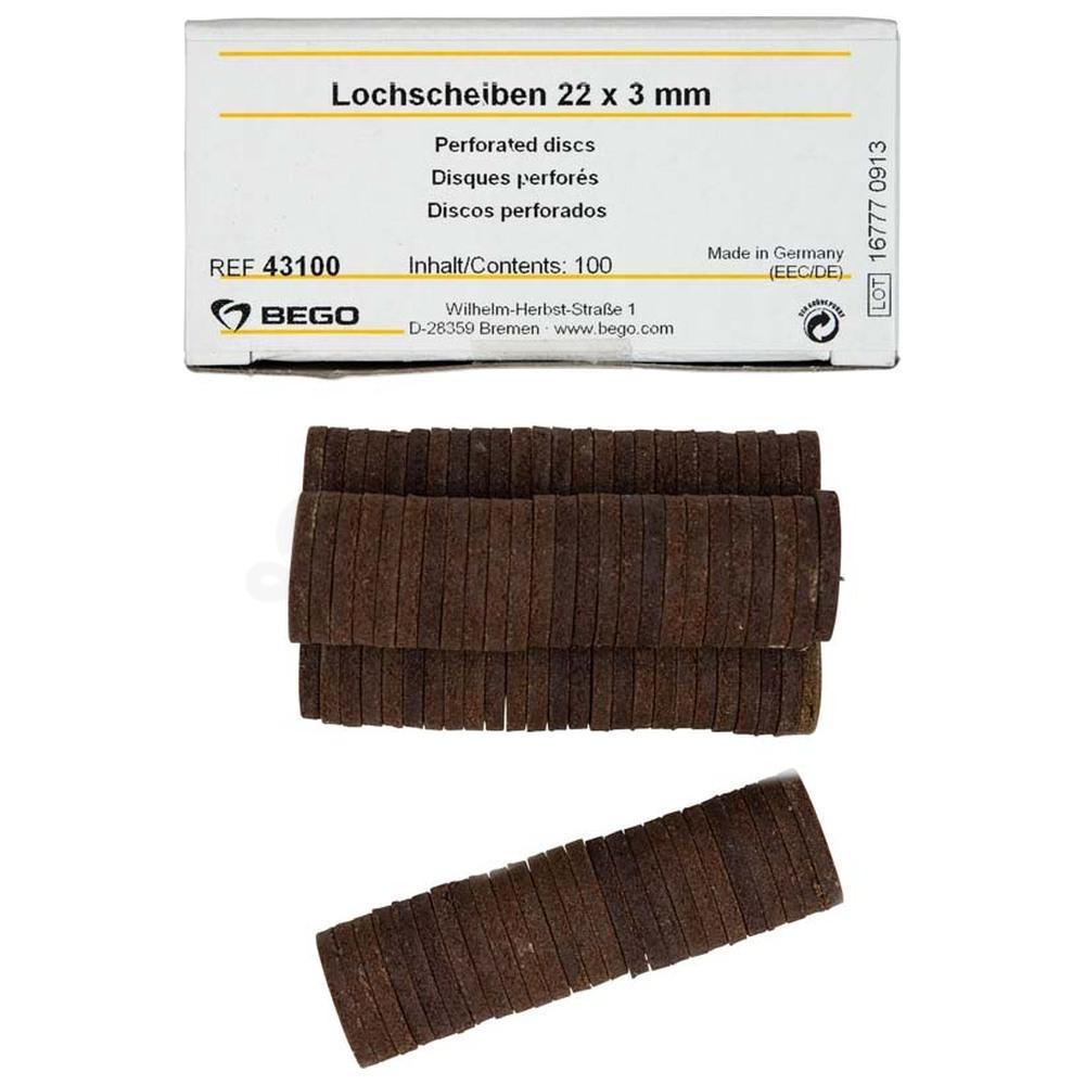 Disques perforés de 34 x 3 mm (100 pcs)