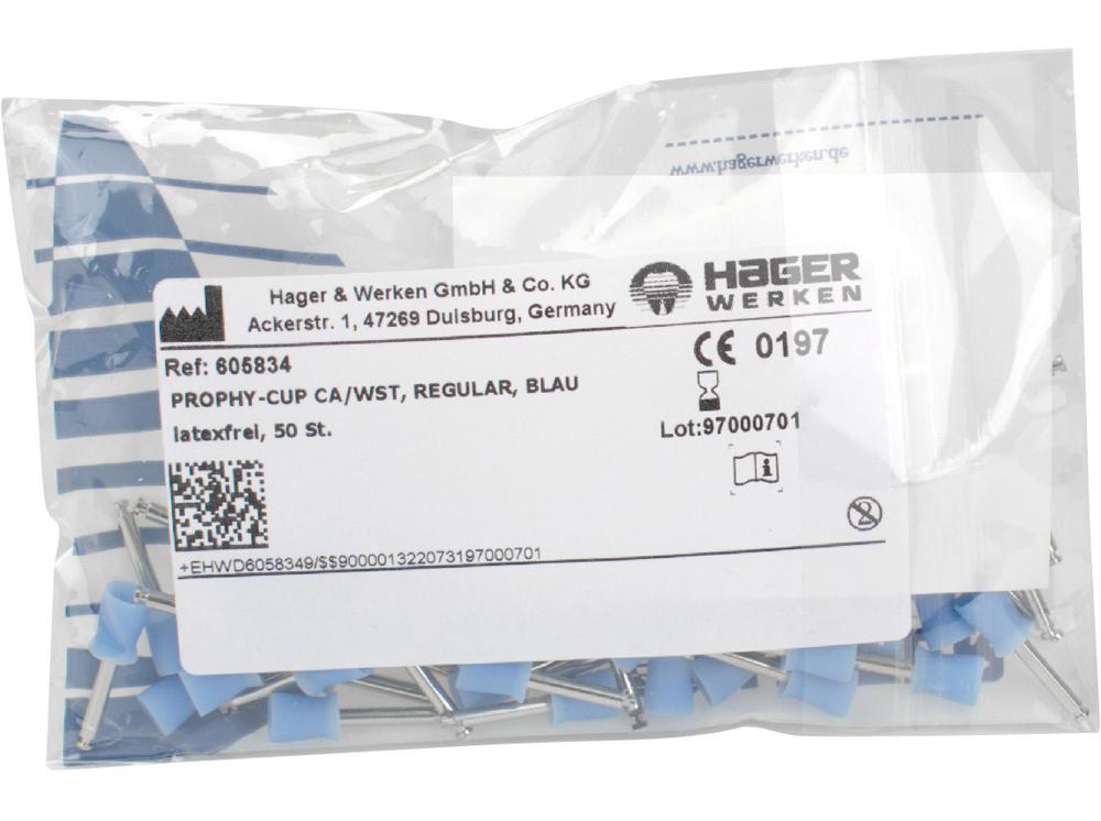 Prophy Cup bleu regular Wst 50pc
