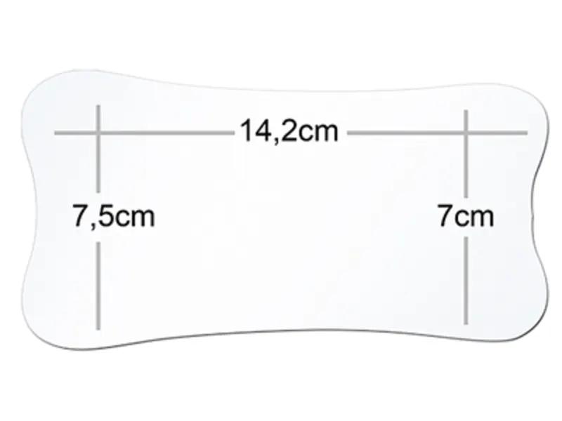 Miroir face occusale large - chrome