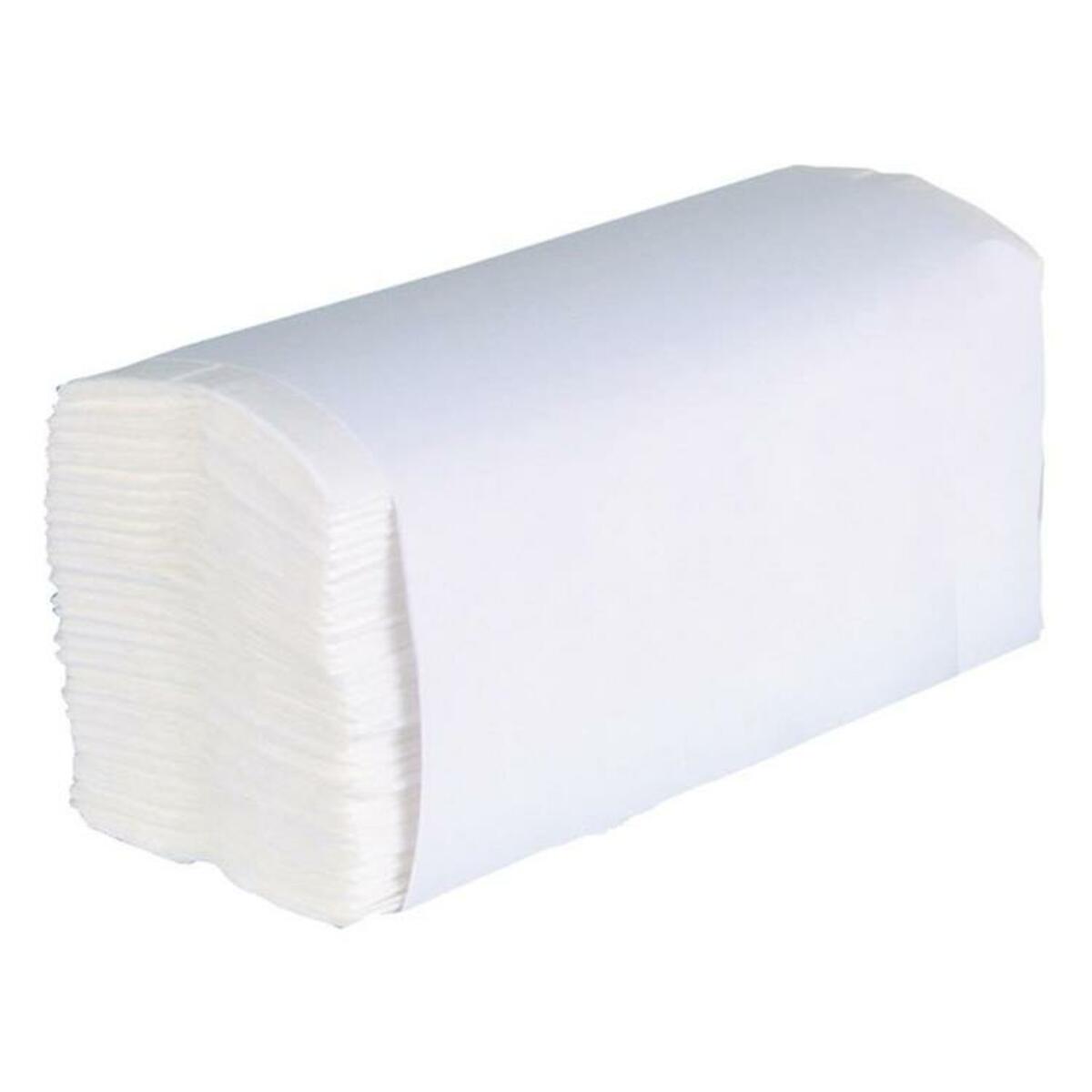 PURE Essuie-mains 24,3x22cm pliés en Z (2-épaisseurs) - blanc