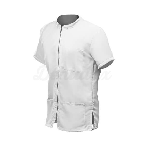 Veste sanitaire pour hommes avec fermeture à glissière et poches