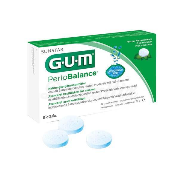 GUM PerioBalance : Supplément alimentaire pour soins bucco-dentaires (30 pièces)