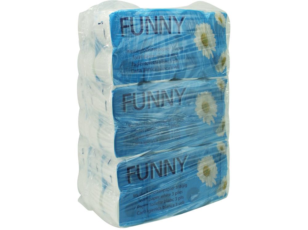 Papier toilette 3 plis blanc brillant 72p.