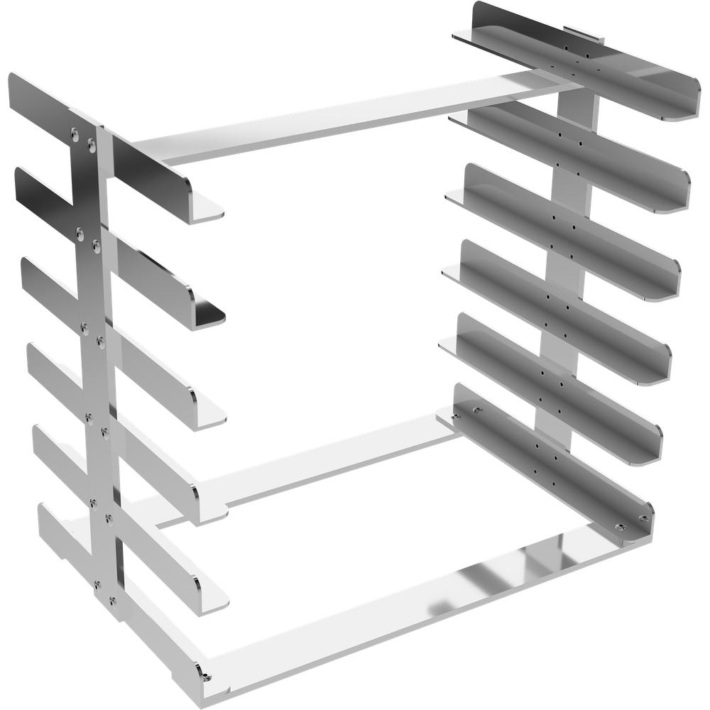 Asa Dental Instrumenten Tray Rek 6 trays (Standaard - 300x190x270 mm)