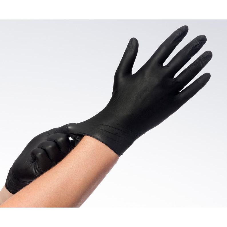 Gants nitrile Comforties Soft Basic non poudrés noirs (100 pcs)